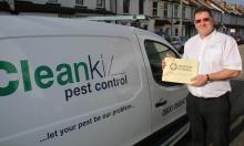 Paul Bates with Cleankill van