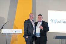 Paul Bates collects SME London Business Award